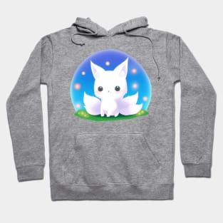 White Ninetails Fox Hoodie